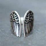 Angel wings ring black angel wings ! - Brand Boost HUB