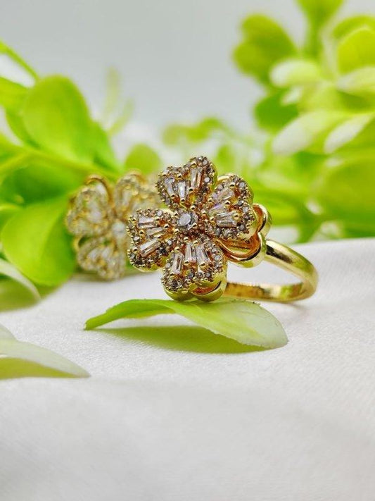 Dazzling Movable Floral Blossom Adjustable Rings - Brand Boost HUB