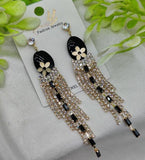 Earrings With Black And Crystal | Luxury Look Earrings | - Brand Boost HUB