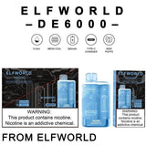 Elfworld De6000 Disposable Vape Pod Device – 6000 Puffs Disposable Vape For Smokers | Disposable Pod For Smoking - Brand Boost HUB