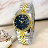 Rolex Luxury Stone With Date & Day Chain Ladies Wrist Watchin premium Quality - Brand Boost HUB