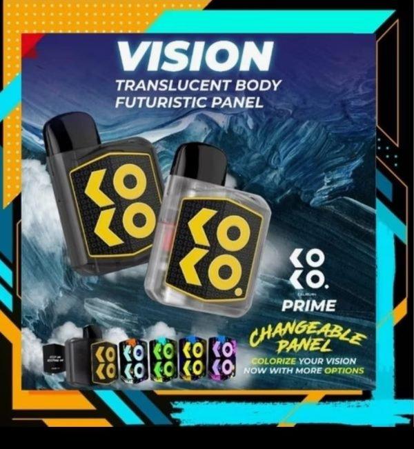 Uwell Caliburn Koko Prime Vision Pod System Kit – 18w (690mah) | Vape For Smokers | Pod For Smoking - Brand Boost HUB